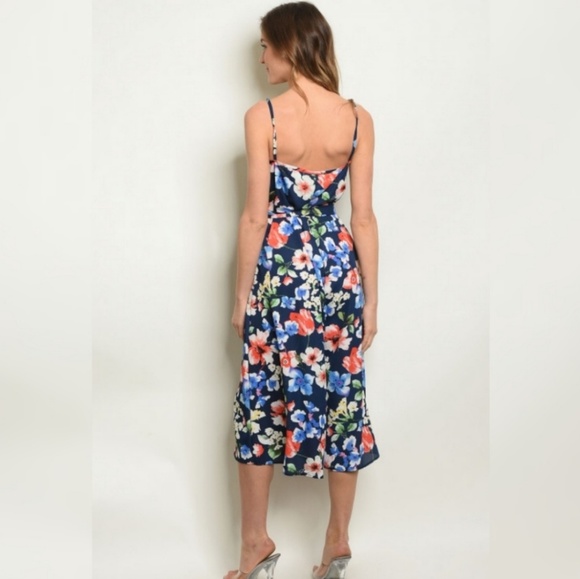 Flor Jumpsuit Cropped Wide Leg - Picture 3 of 3